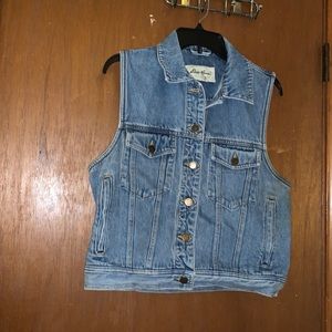 Eddie Bauer Blue Jean Vintage Vest size s/p
